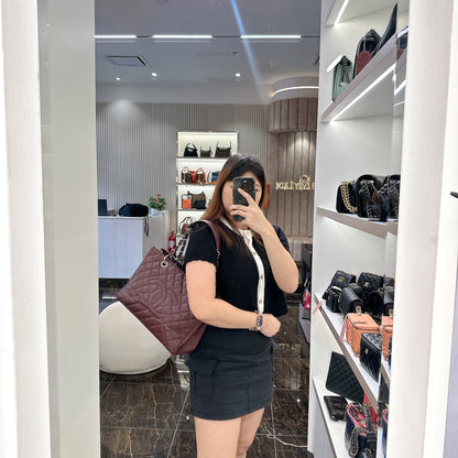 Chanel GST Cavier in Burgundy