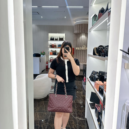Chanel GST Cavier in Burgundy
