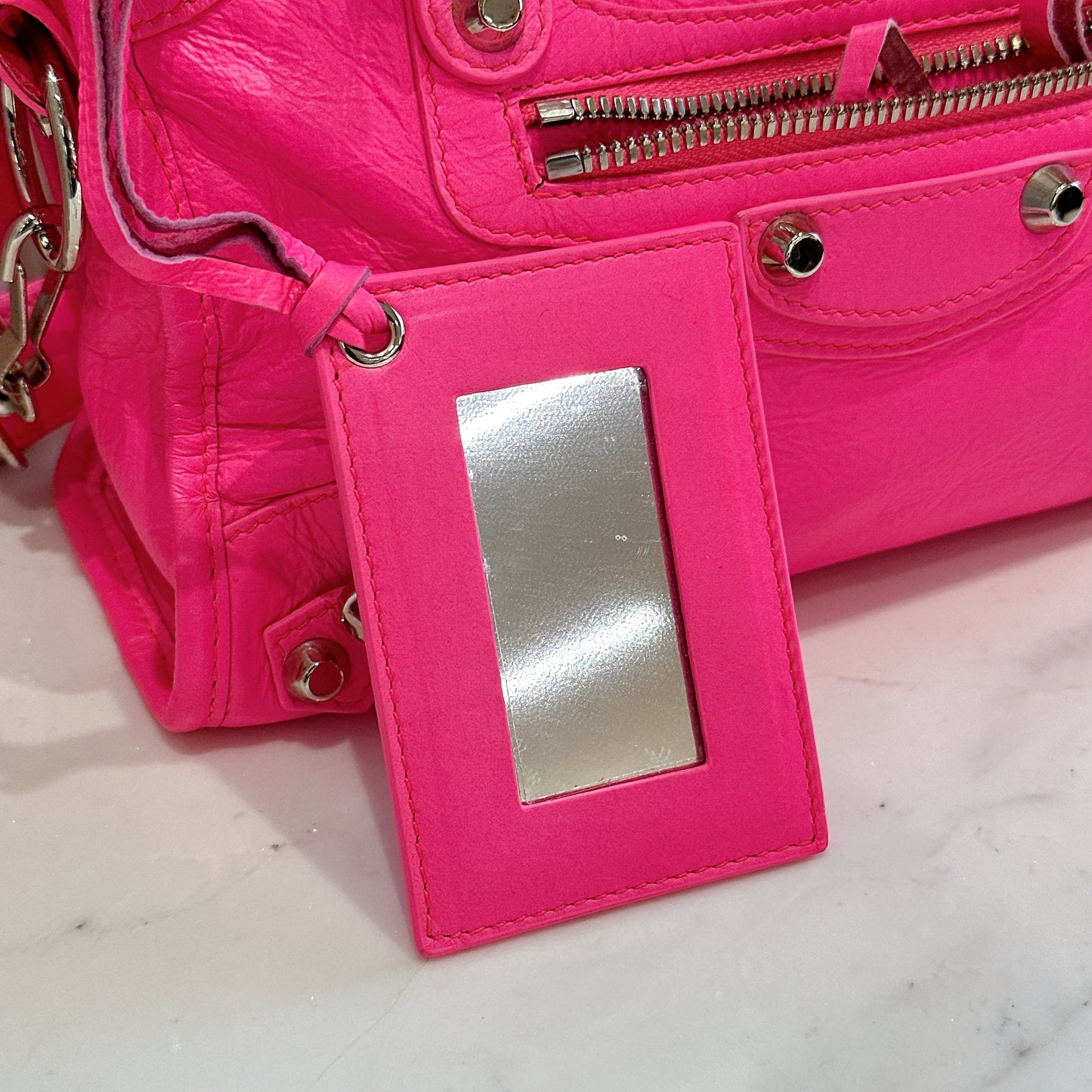 Balenciaga Classic City Mini Neon Pink