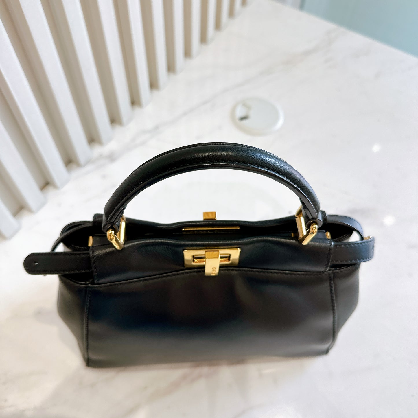 Fendi Mini Peekaboo in Black