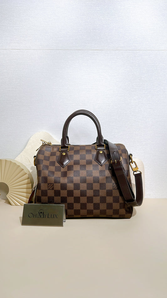 LV Damier Ebene Speedy 25 Bandouliere