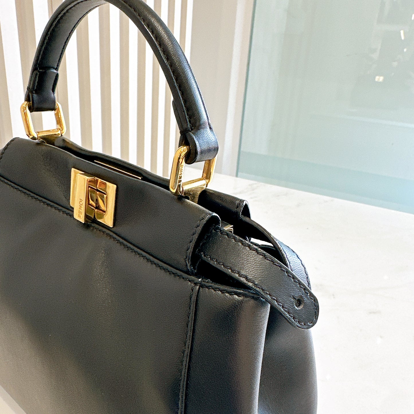 Fendi Mini Peekaboo in Black