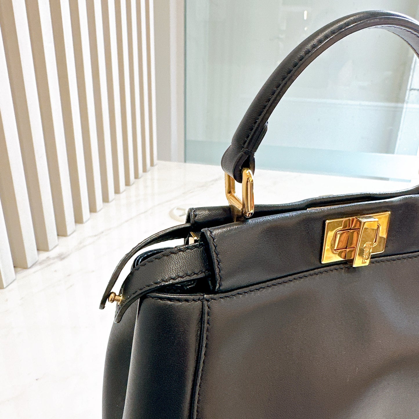 Fendi Mini Peekaboo in Black