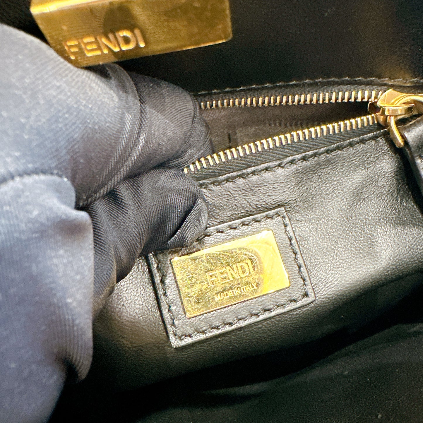 Fendi Mini Peekaboo in Black
