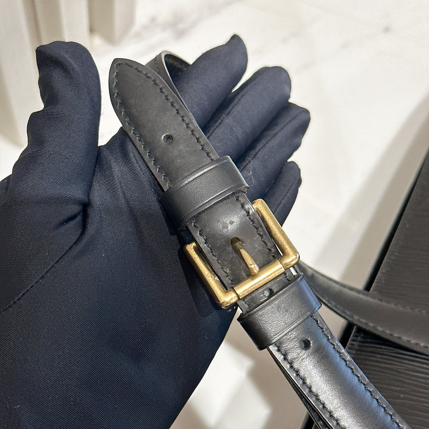 LV Gobelins Backpack in Black Epi