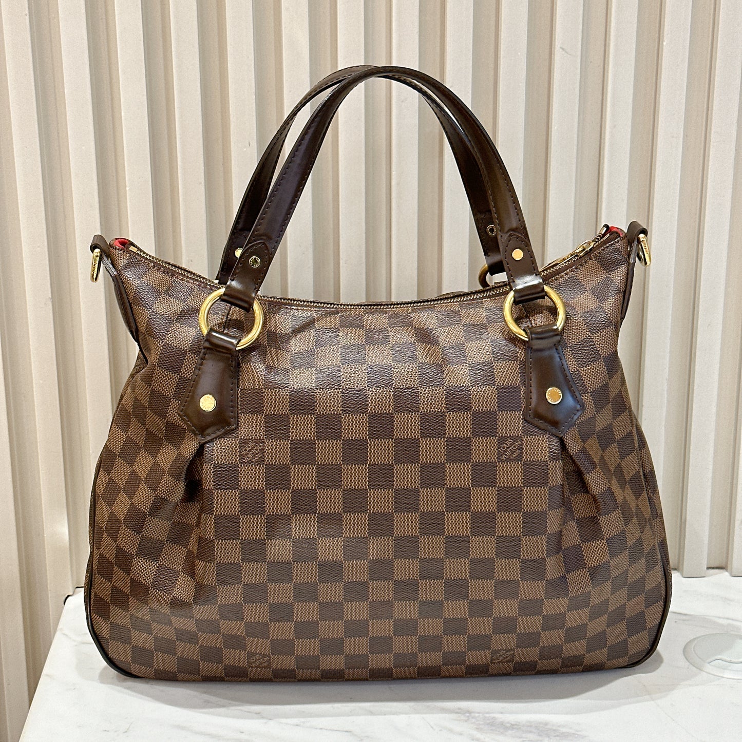 LV Damier Ebene Evora MM