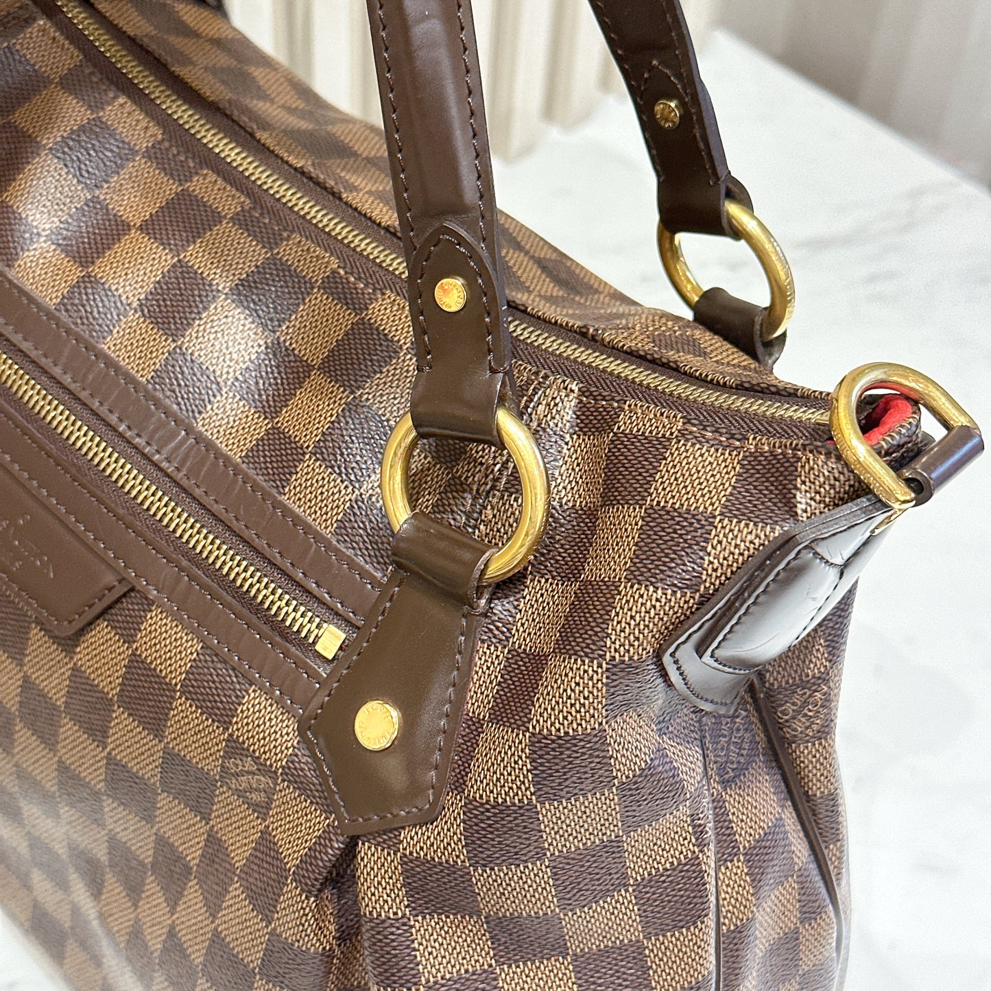 LV Damier Ebene Evora MM