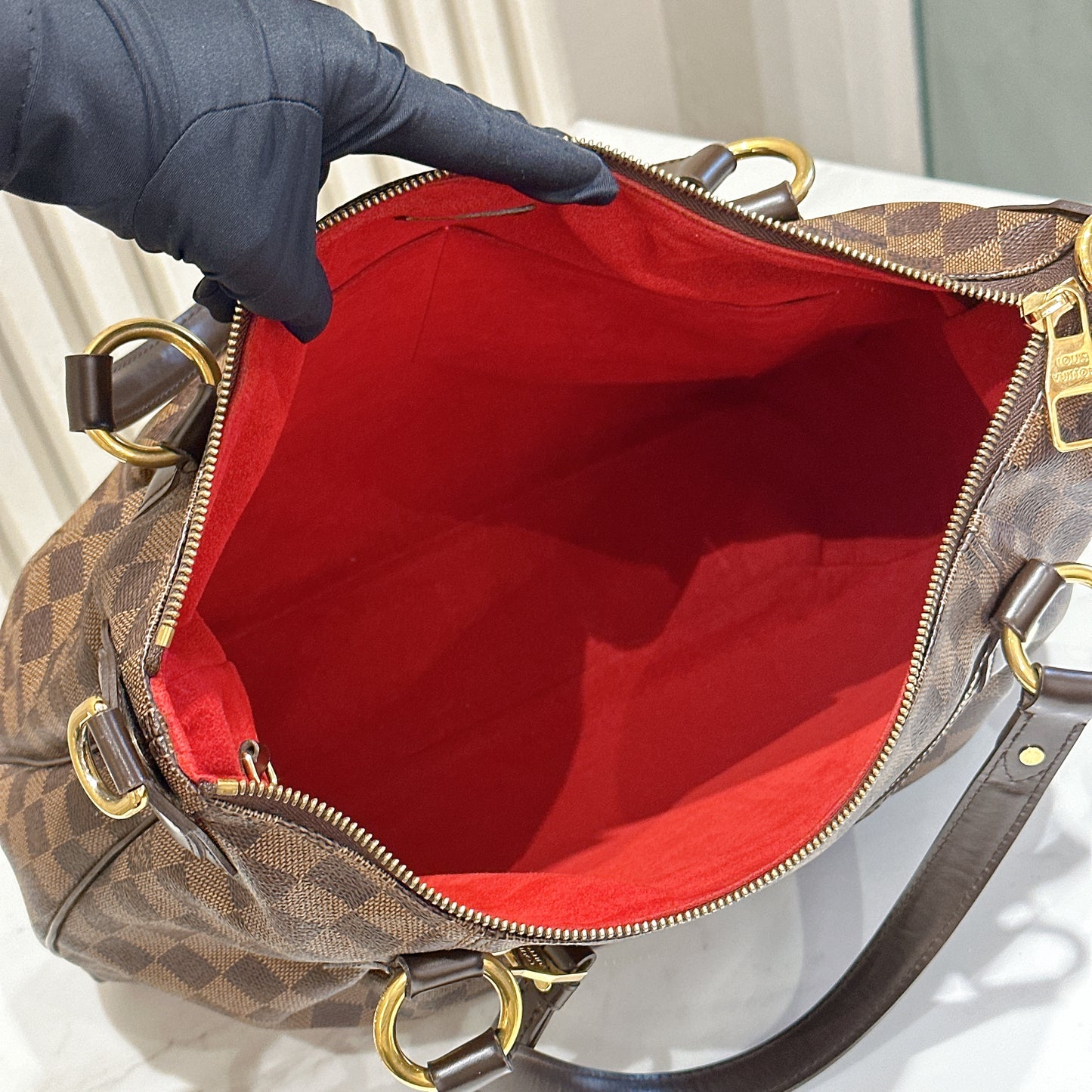 LV Damier Ebene Evora MM