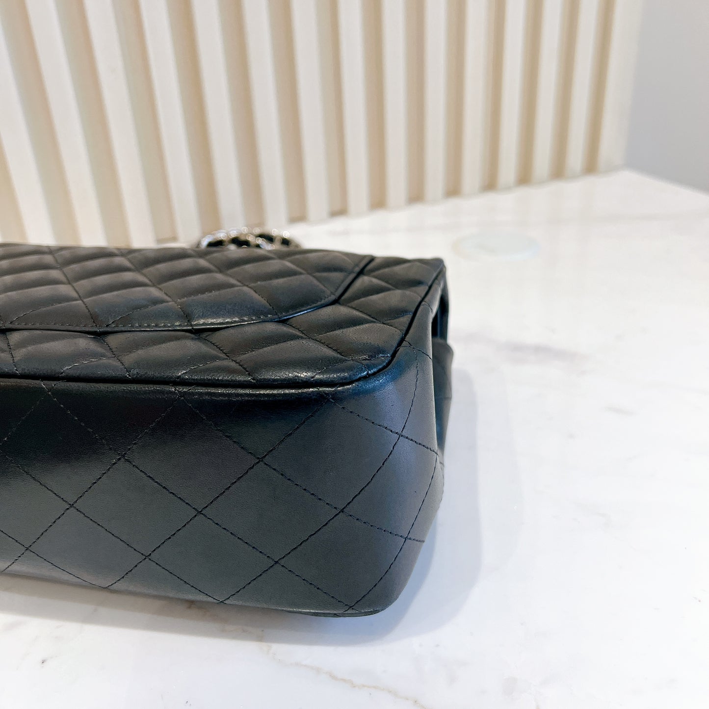 Chanel Jumbo Lambskin In SHW