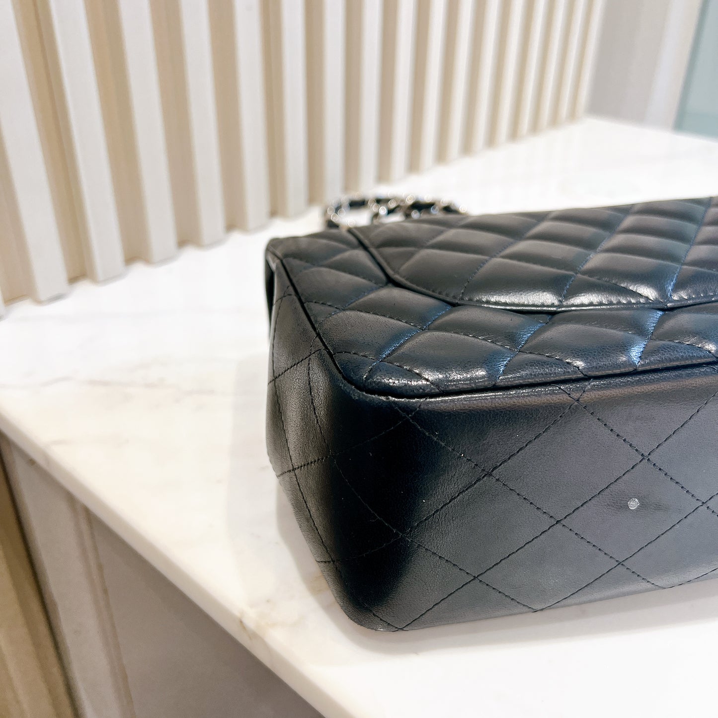 Chanel Jumbo Lambskin In SHW