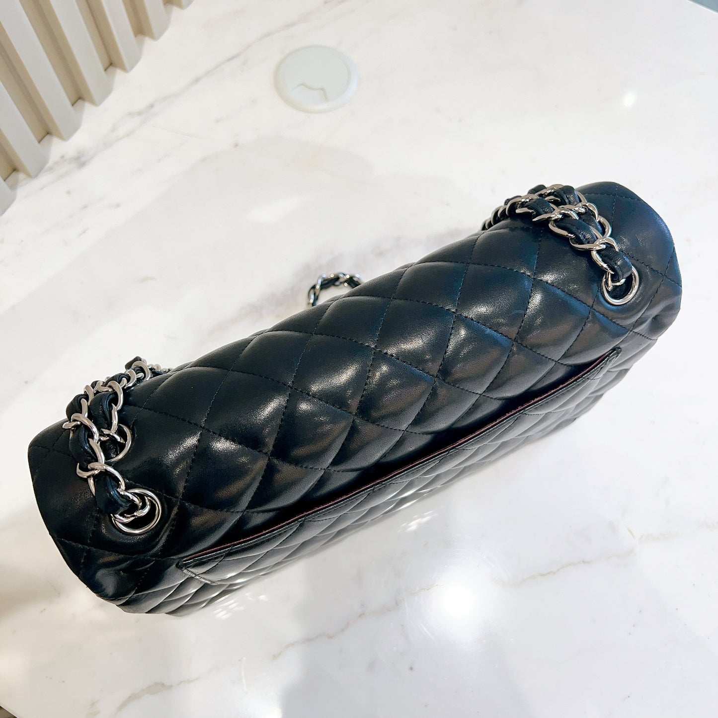 Chanel Jumbo Lambskin In SHW