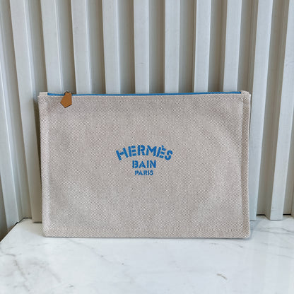 Hermes Bain Flat Yachting Pouch Case