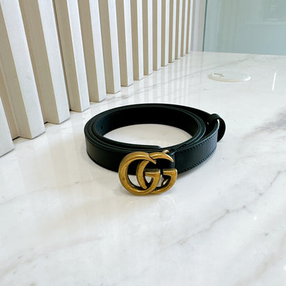 Gucci Marmont Belt black GHW