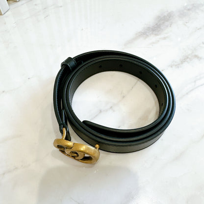 Gucci Marmont Belt black GHW