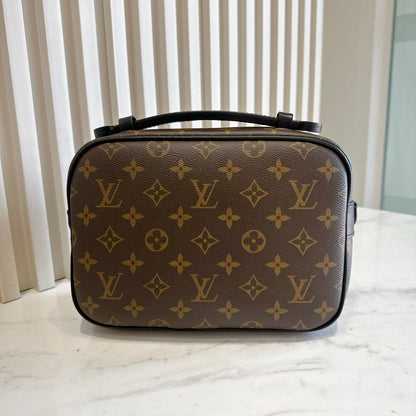LV Monogram Macassar S Lock Messenger