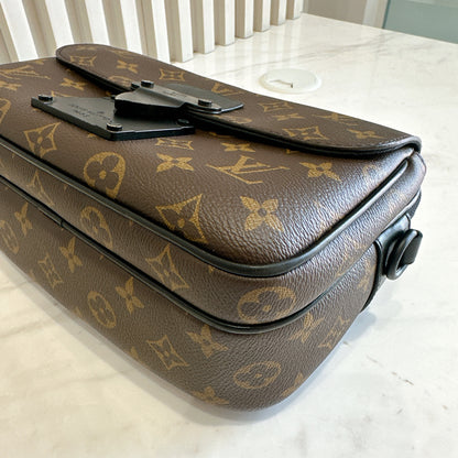 LV Monogram Macassar S Lock Messenger