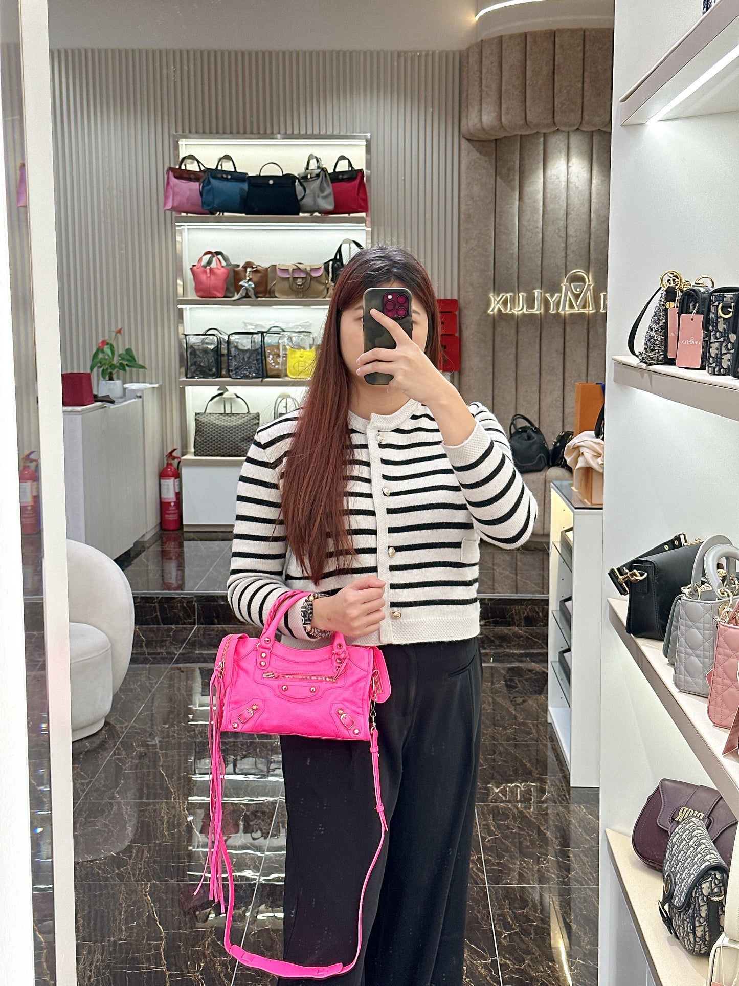 Balenciaga Classic City Mini Neon Pink