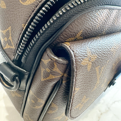 LV Monogram Macassar S Lock Messenger