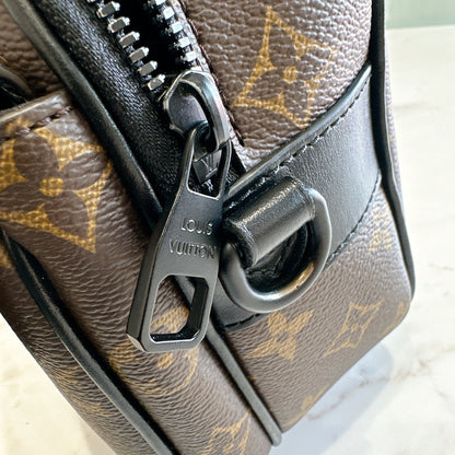 LV Monogram Macassar S Lock Messenger