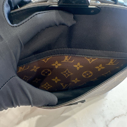 LV Monogram Macassar S Lock Messenger