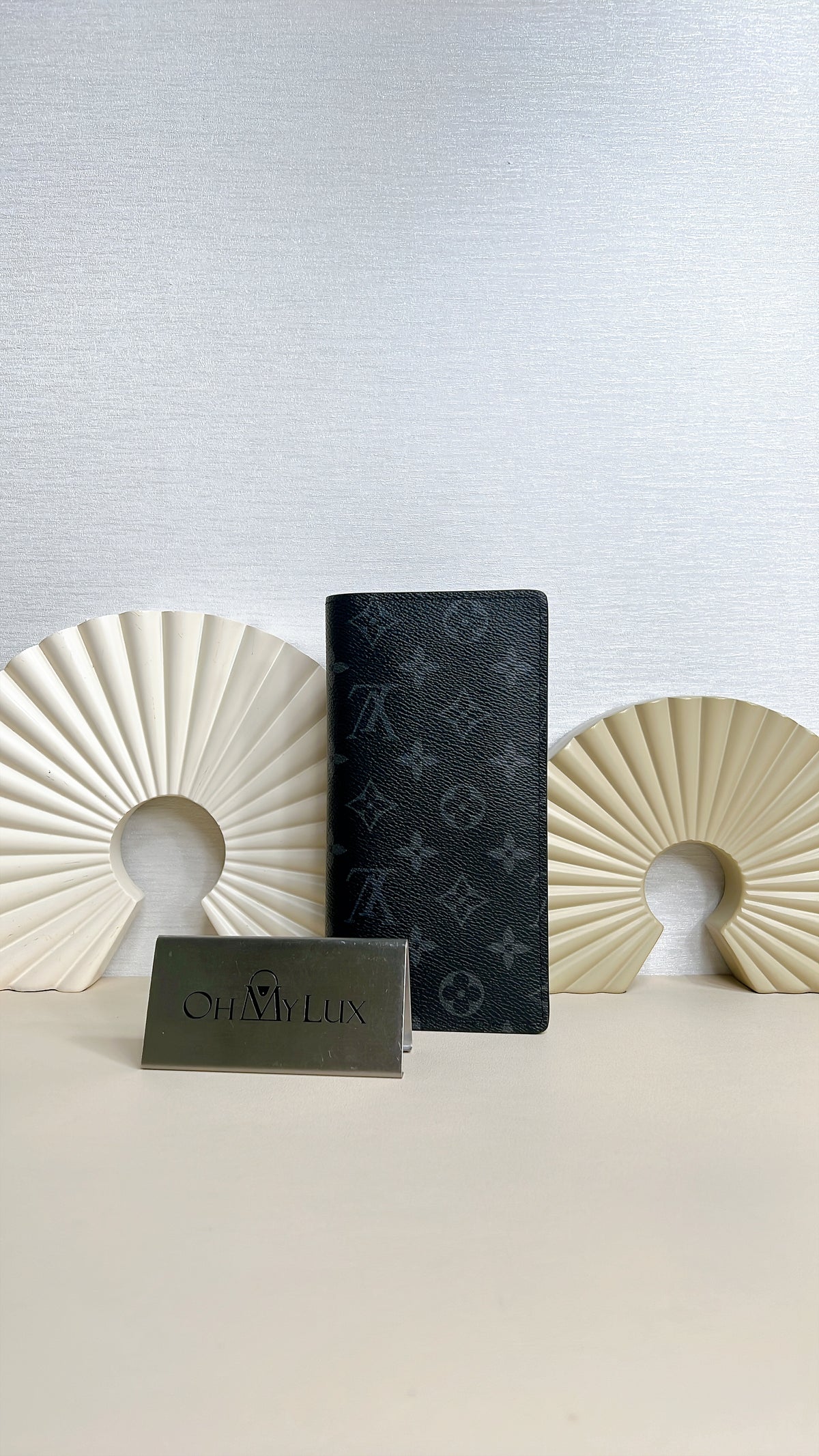 LV Brazza Wallet in Monogram Eclipse