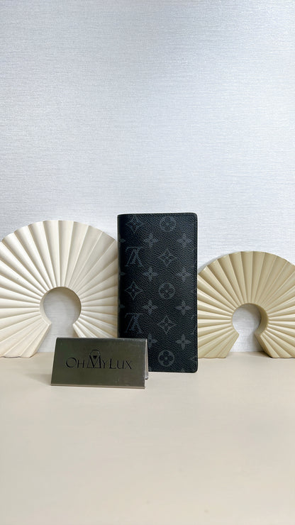 LV Brazza Wallet in Monogram Eclipse
