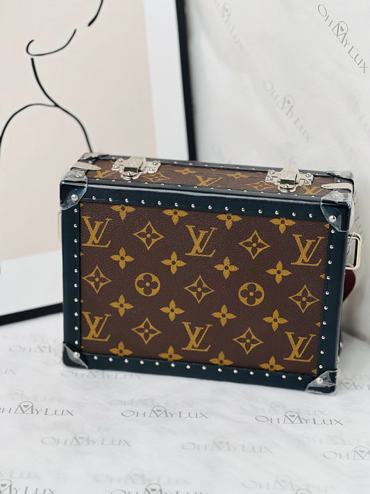 LV Monogram Macassar Clutch Box