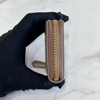 Prada Saffiano Coin Purse in Grey
