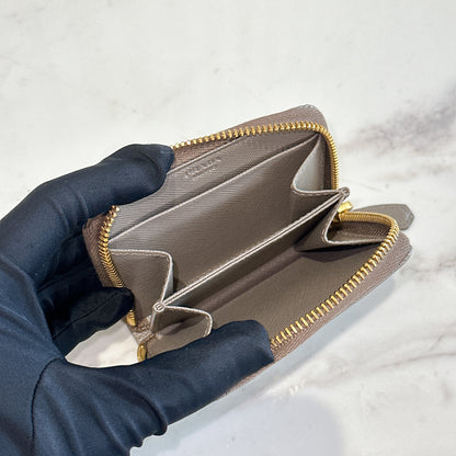 Prada Saffiano Coin Purse in Grey