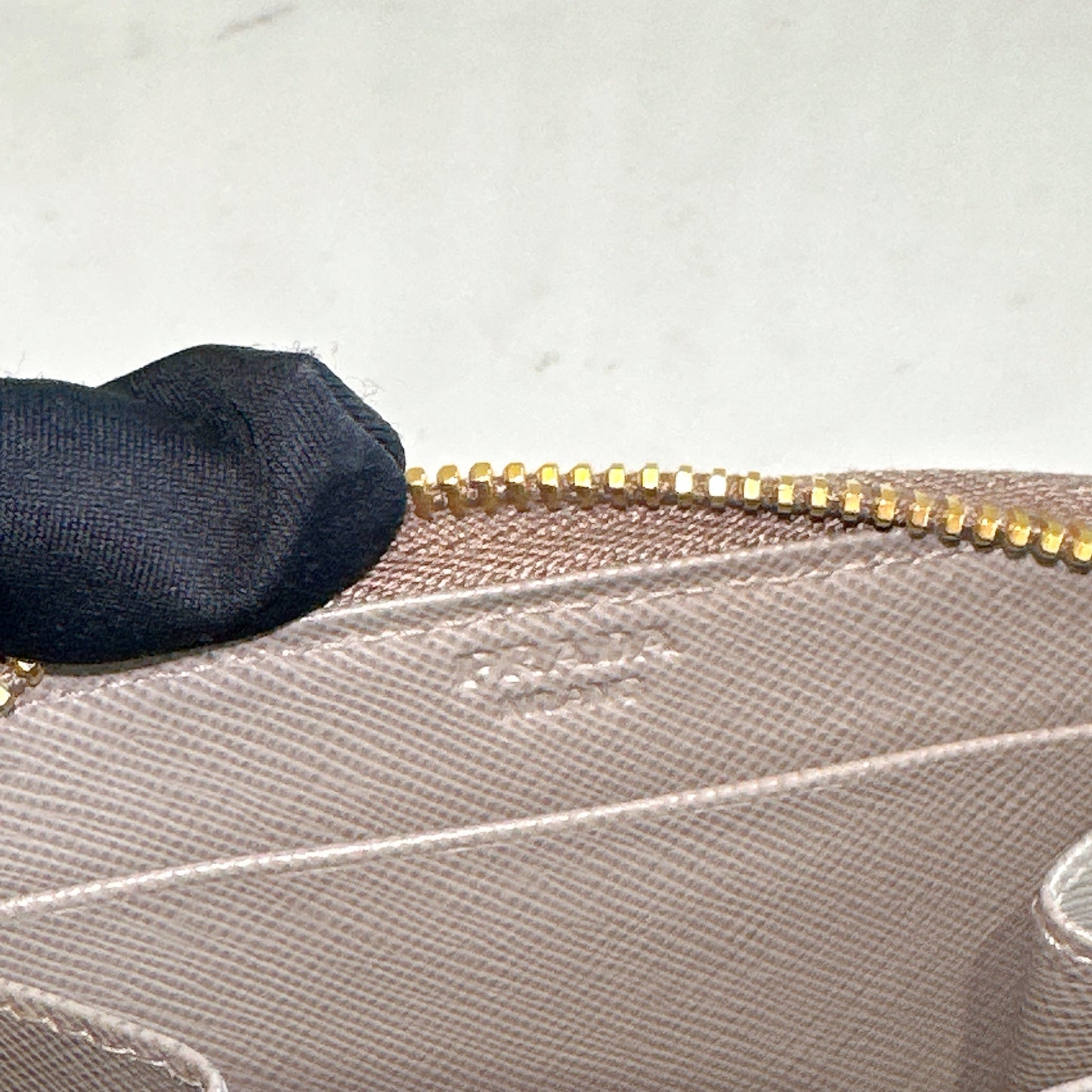 Prada Saffiano Coin Purse in Grey