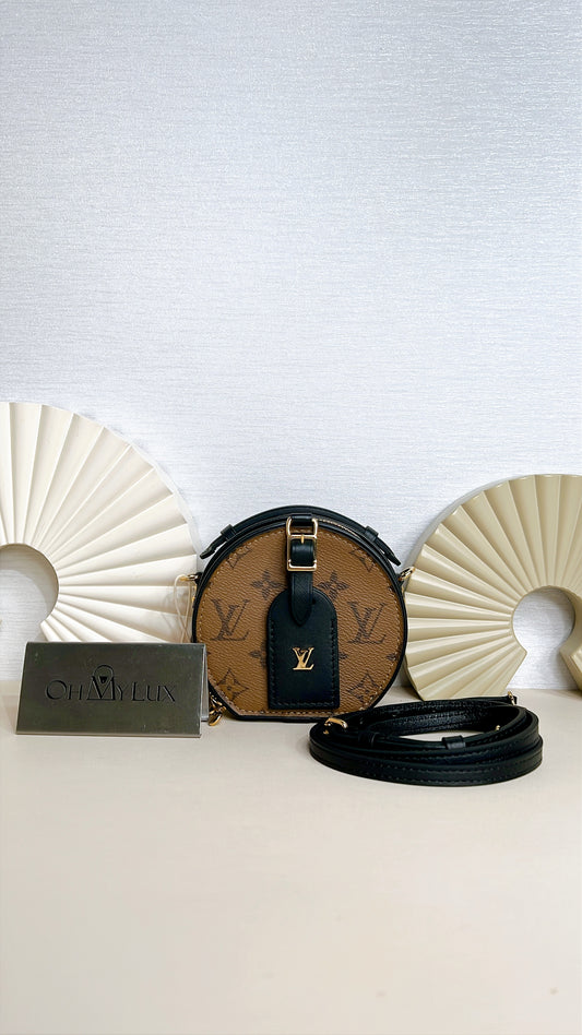LV Mini Boite Chapeau in Reverse Monogram