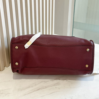 Prada Vitello Phenix Granato in Burgundy