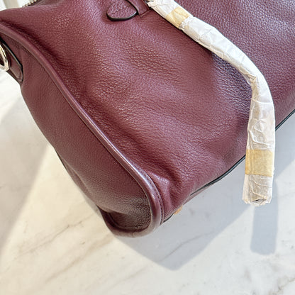 Prada Vitello Phenix Granato in Burgundy