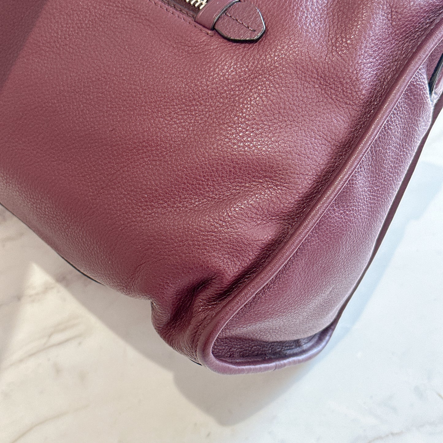 Prada Vitello Phenix Granato in Burgundy