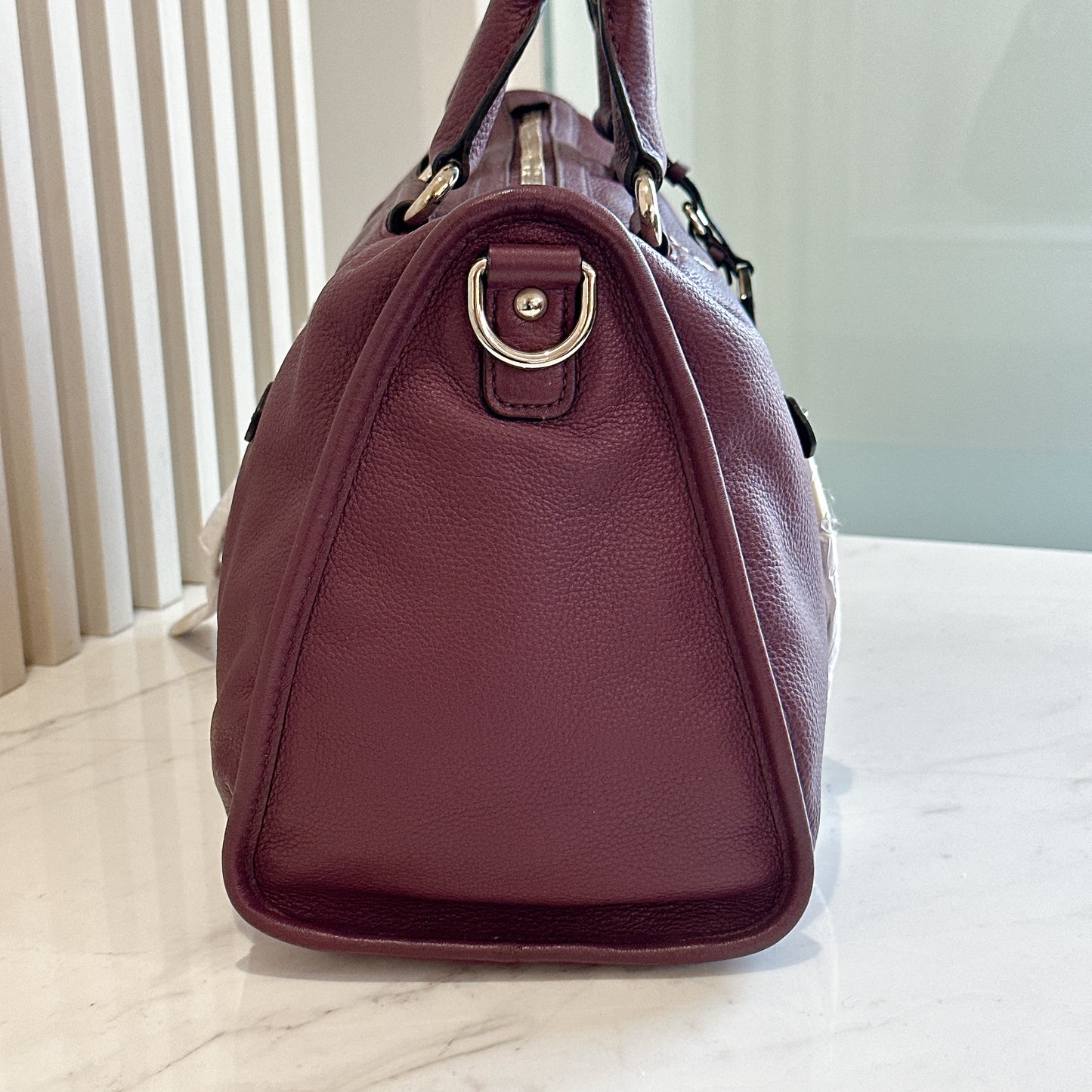 Prada Vitello Phenix Granato in Burgundy