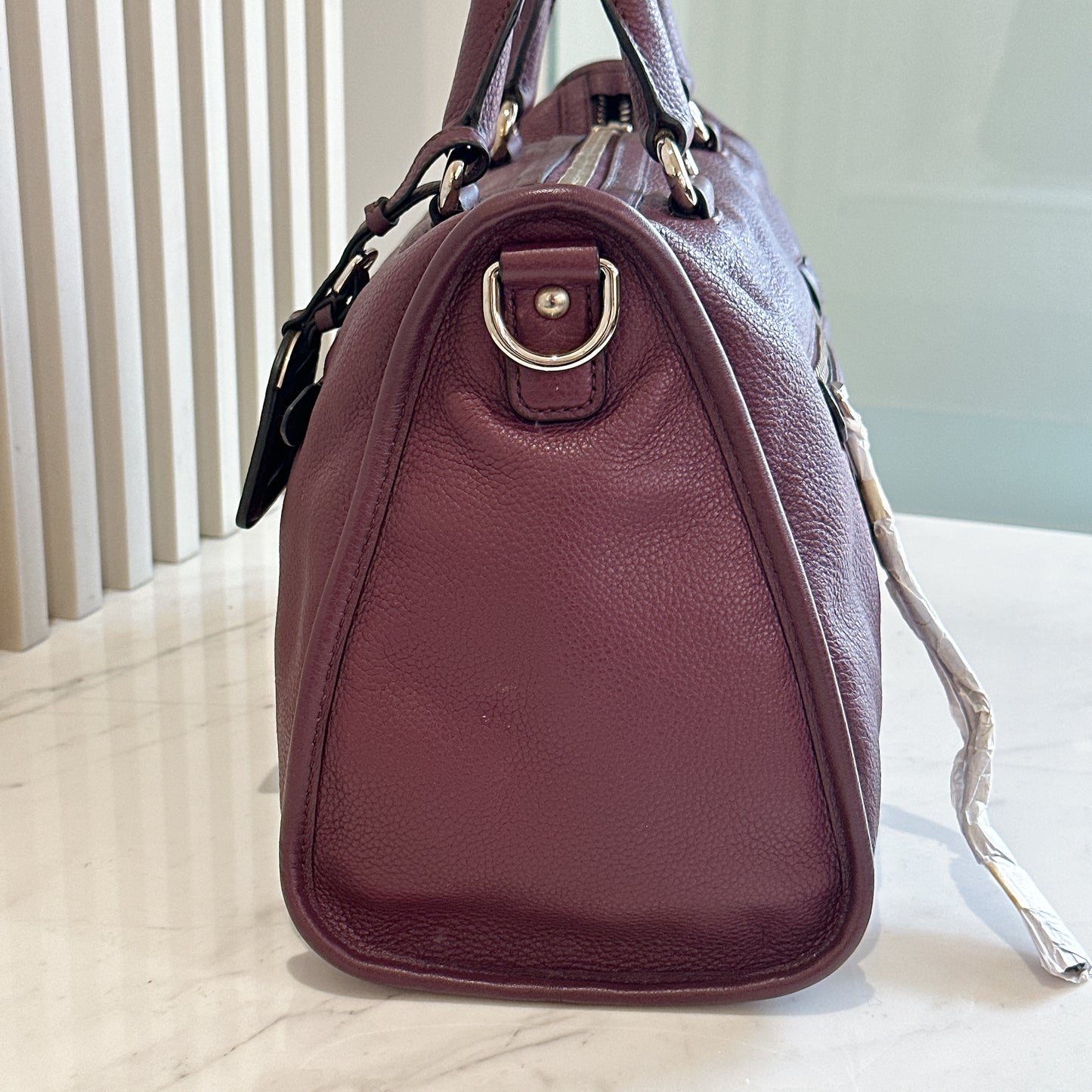 Prada Vitello Phenix Granato in Burgundy