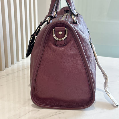 Prada Vitello Phenix Granato in Burgundy
