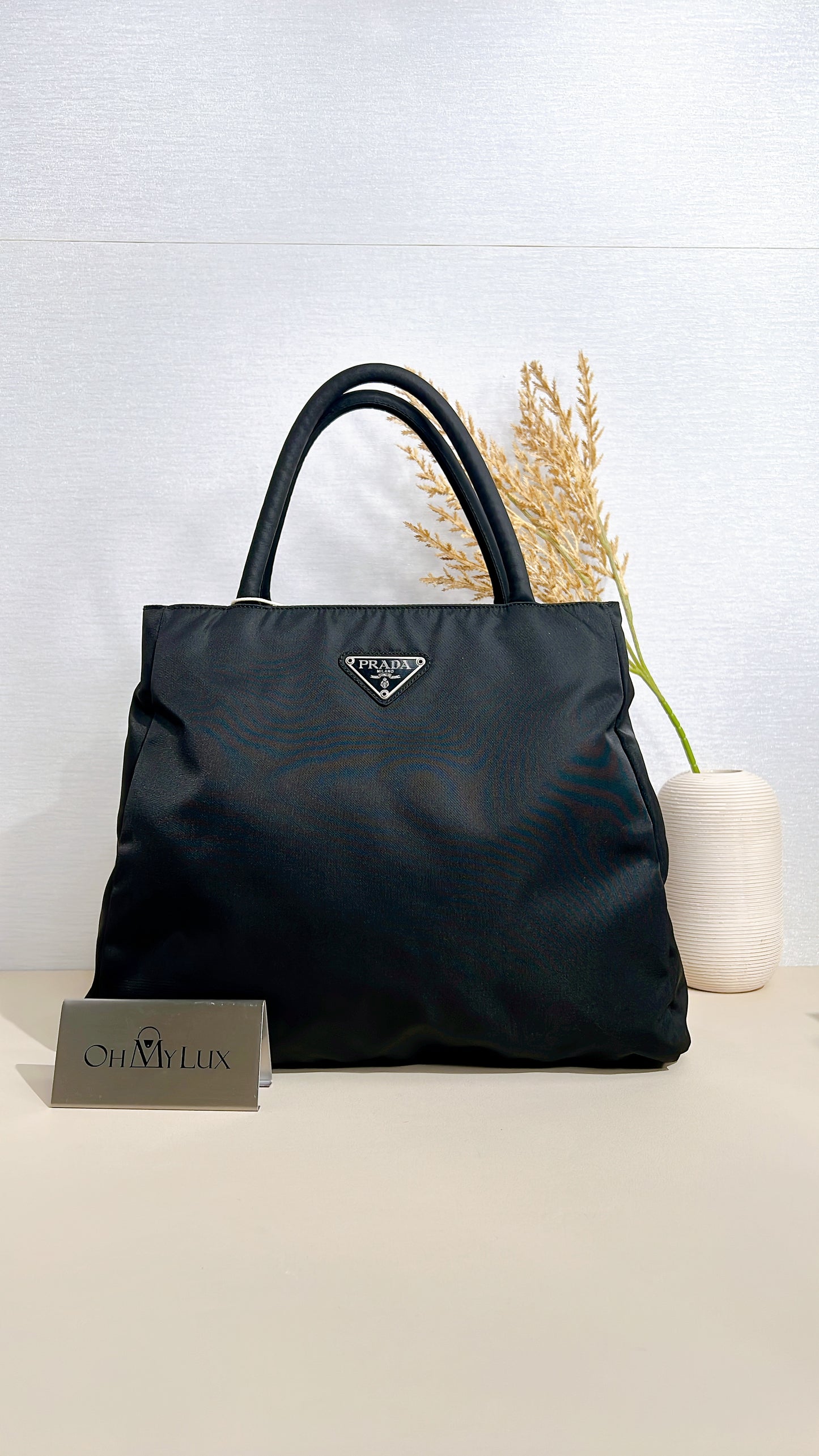 Prada Nylon Black Tote