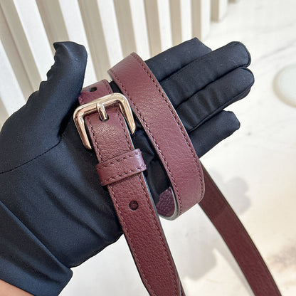 Prada Vitello Phenix Granato in Burgundy