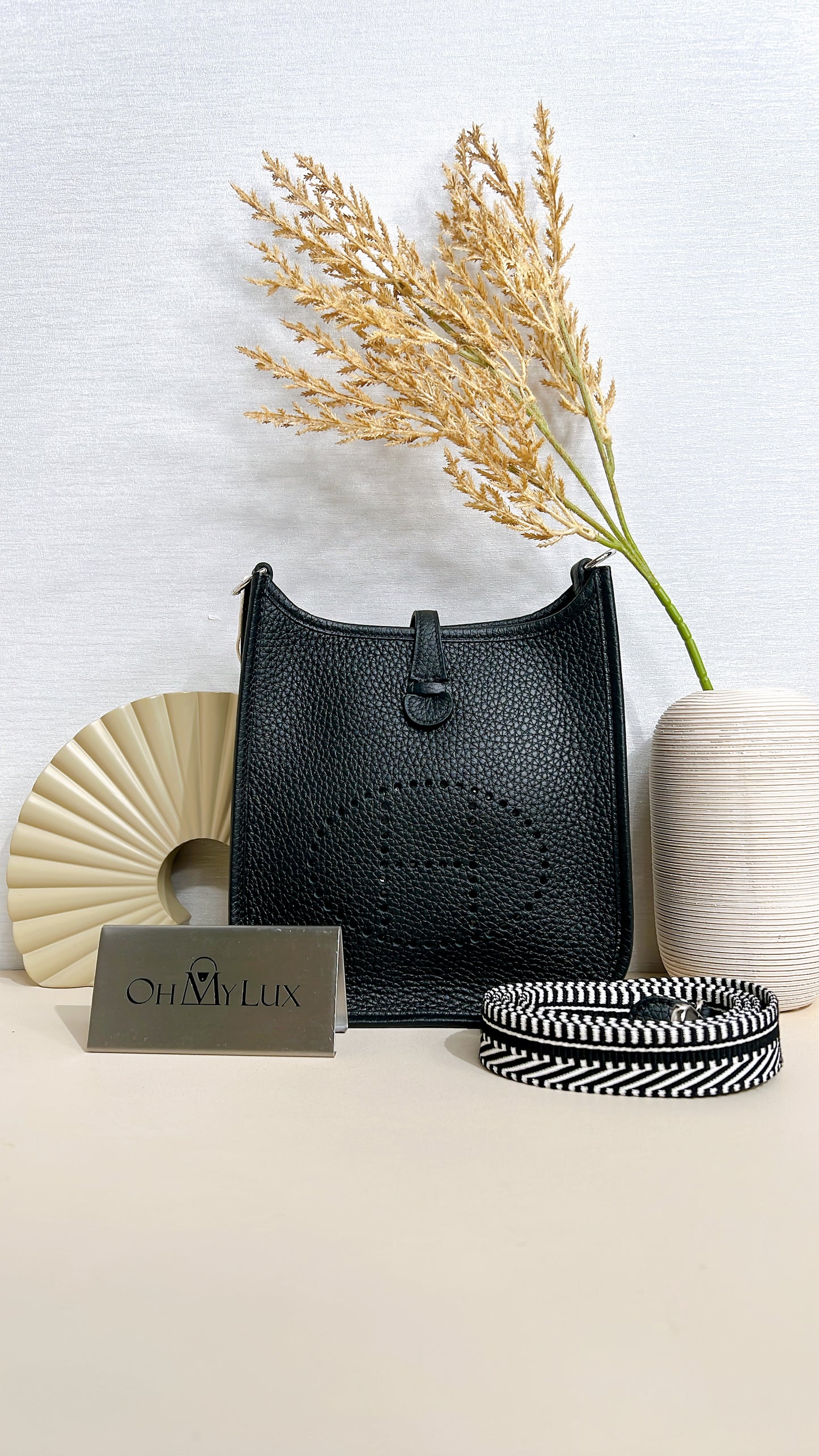 Hermes Mini Evelyne in Noir