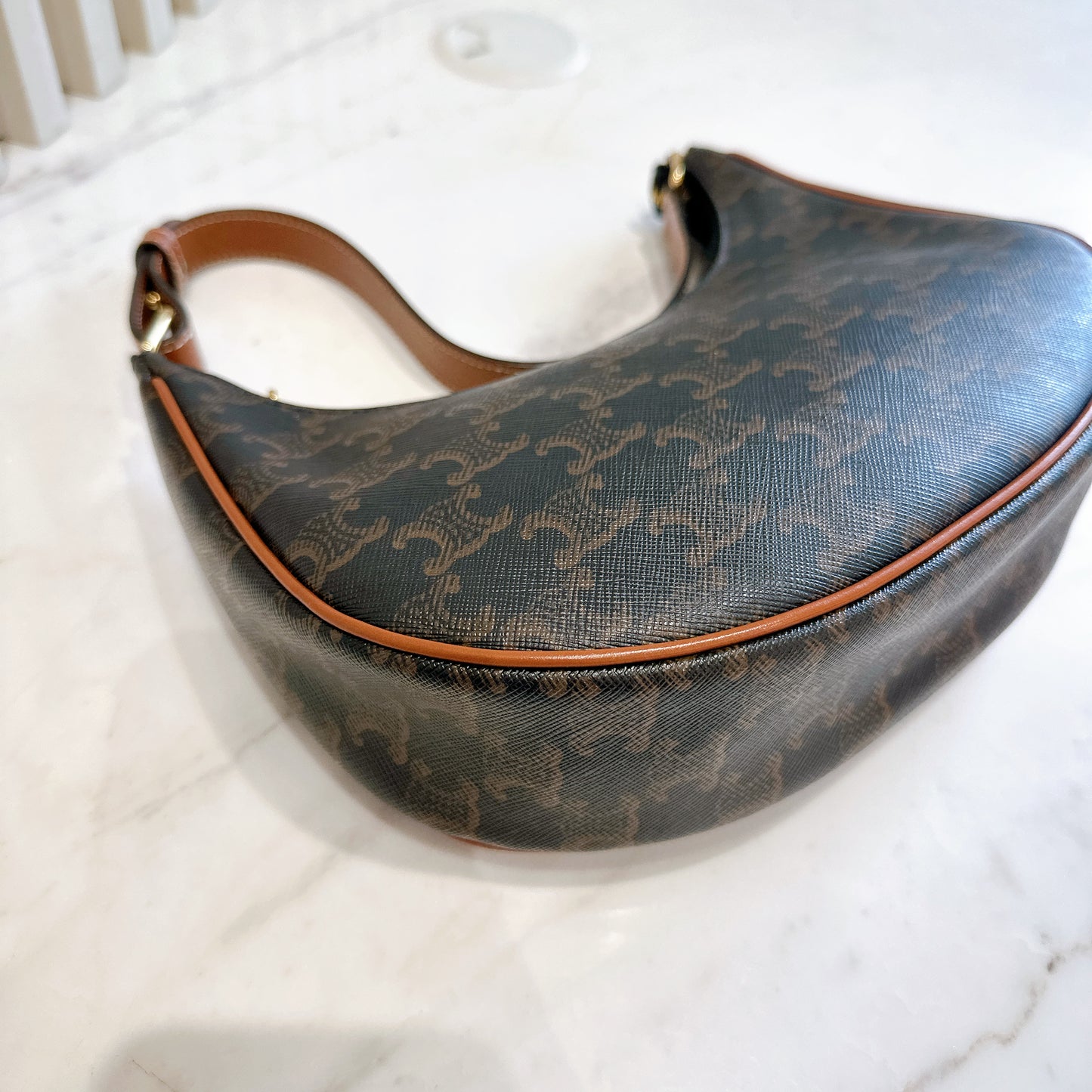 Celine Ava in Tan Triomphe Canvas