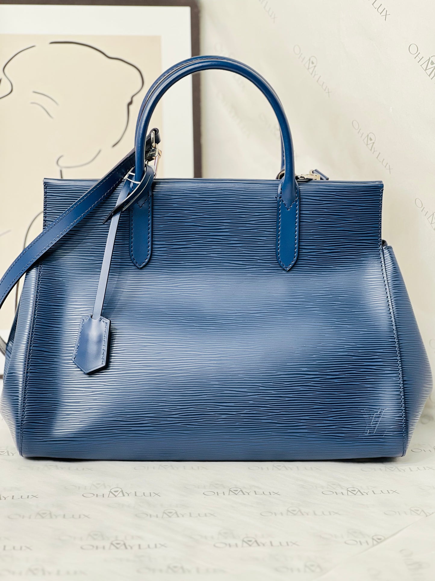 LV Epi Marly MM In Indigo