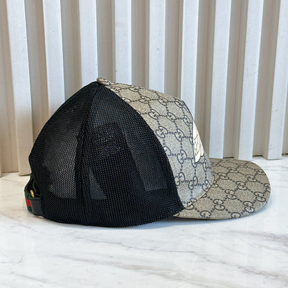 Gucci Beige Bee Print GG Supreme Canvas