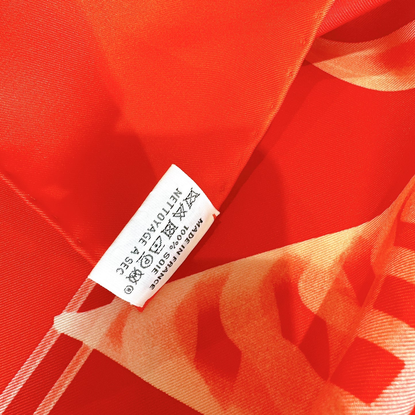 Hermes Please Check in Scarf in Red