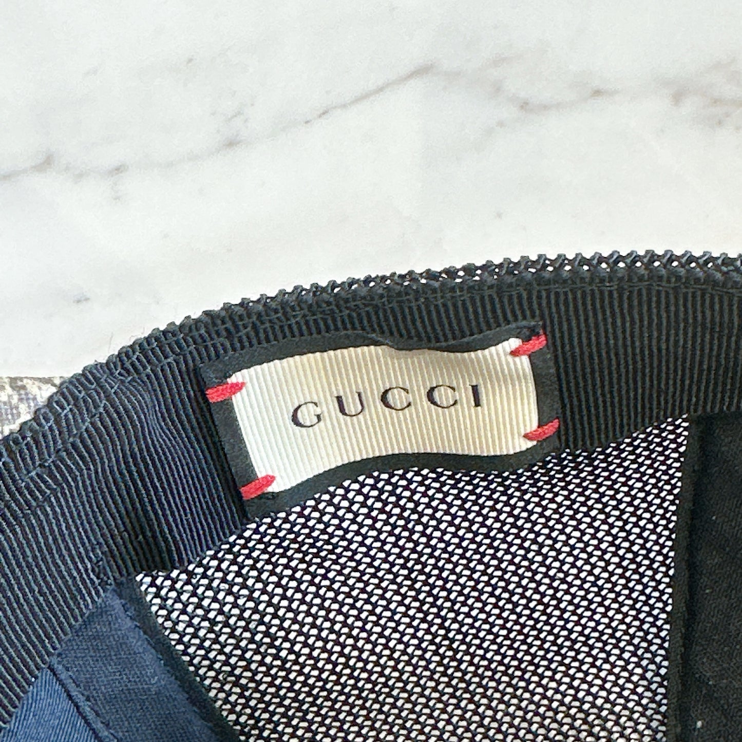 Gucci Beige Bee Print GG Supreme Canvas