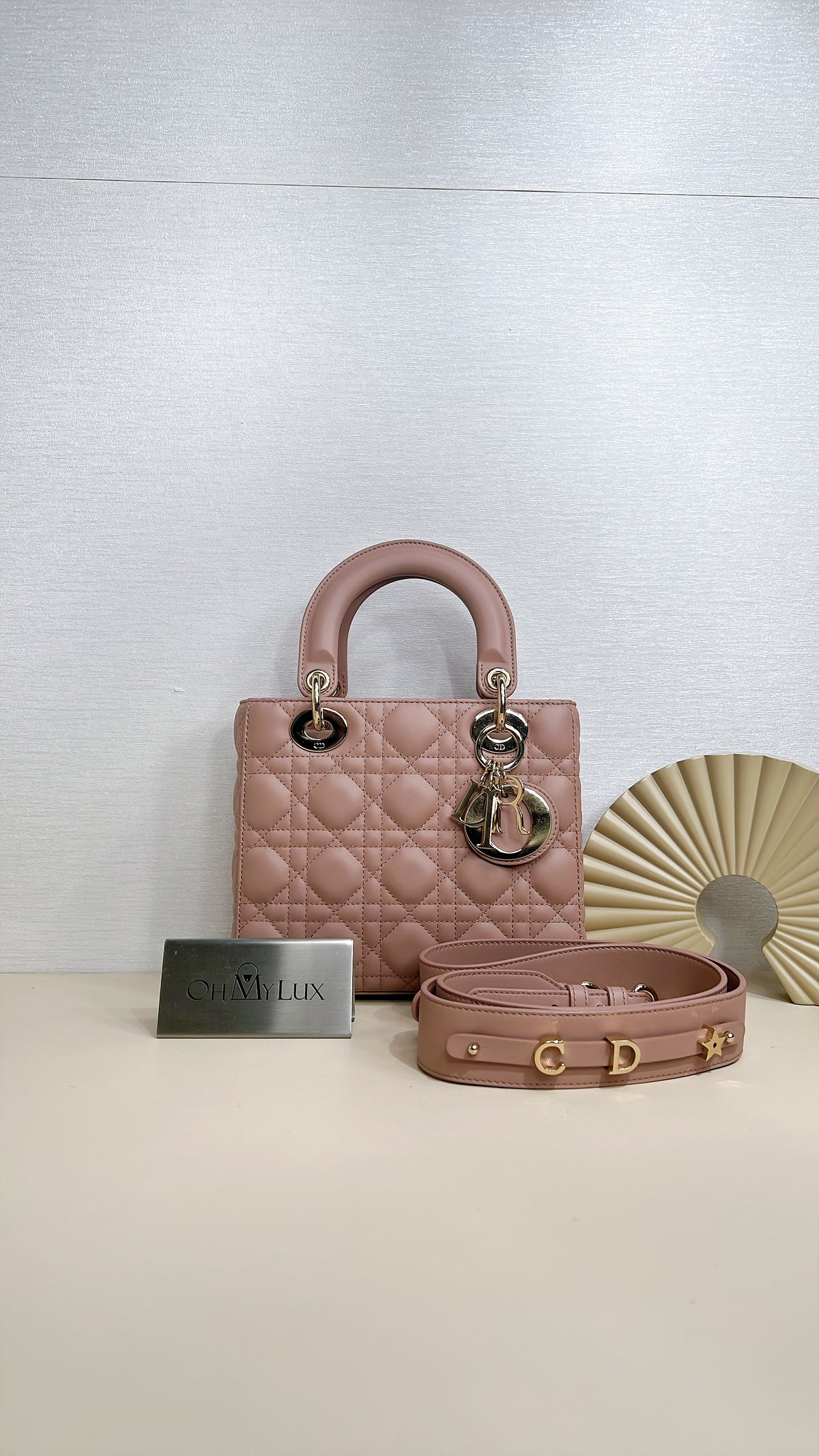 Lady Dior Small Pink in LGHW