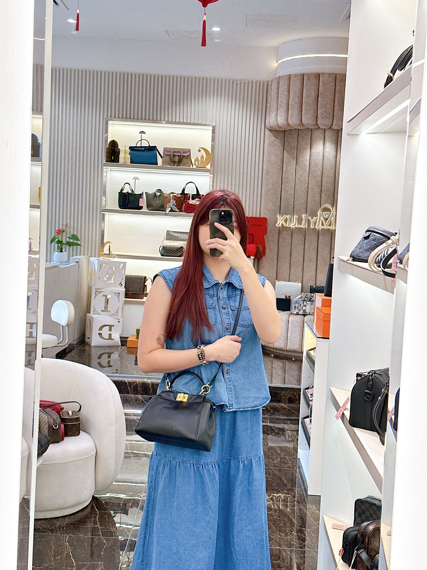 Fendi Mini Peekaboo in Black