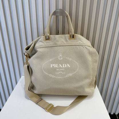 Prada Denim Canapa Tote