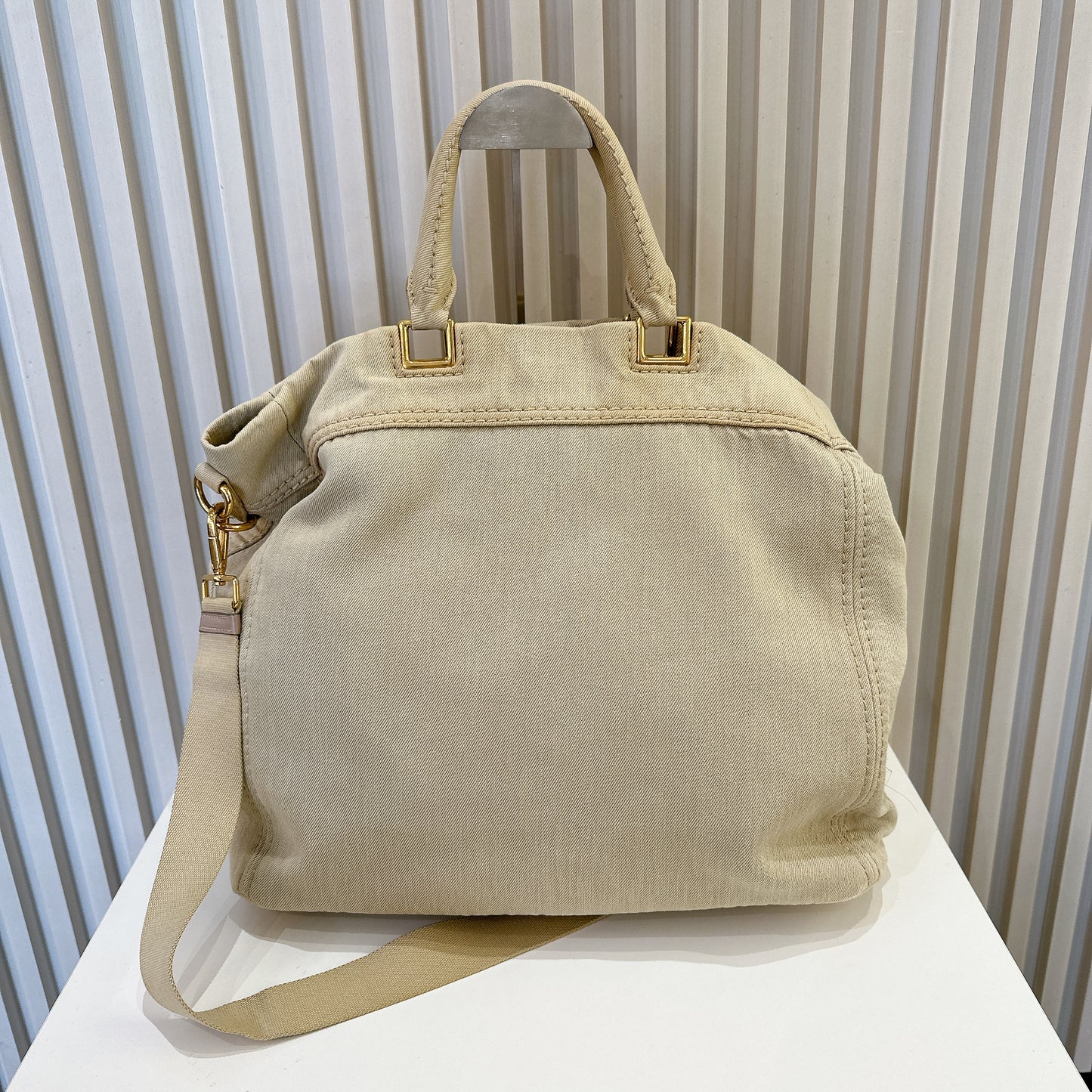Prada Denim Canapa Tote