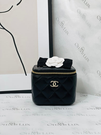 Chanel Camellia Bow Vanity Case